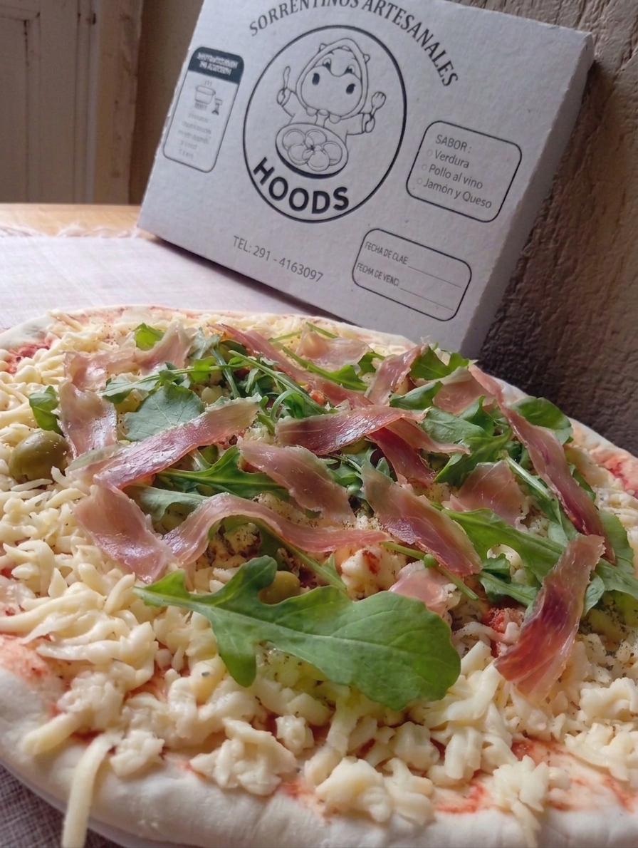 Rúcula y jamón crudo